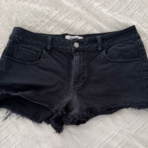 PINK Victoria's Secret Black Jean Shorts